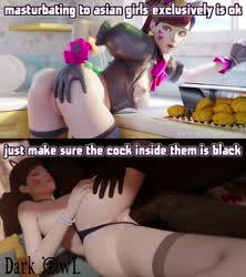 3D Animation Asian BBC Interracial Overwatch Split Screen Porn clip