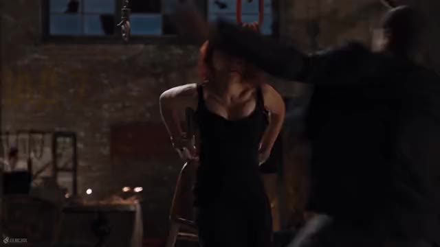 Black Widow Chair Fight Scene