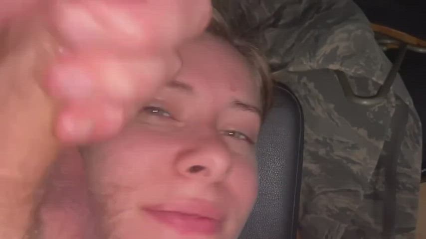 Army Girl Gets Cum on Face: #fetish-model #sex-girl-model #pornstar-fetish-cumshot