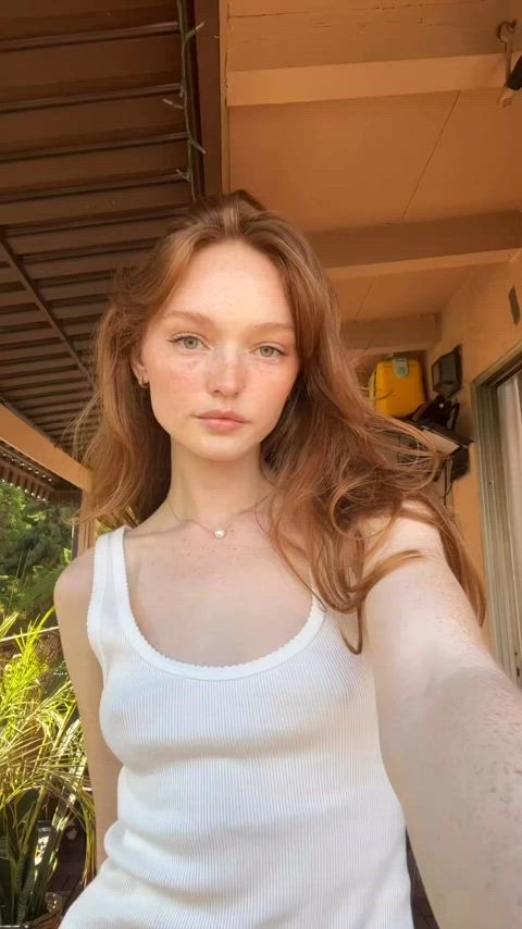 celebrity freckles redhead tiktok clip