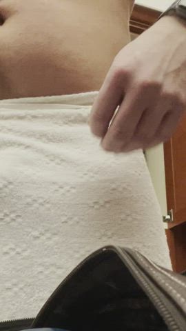 Toweling off after my shower