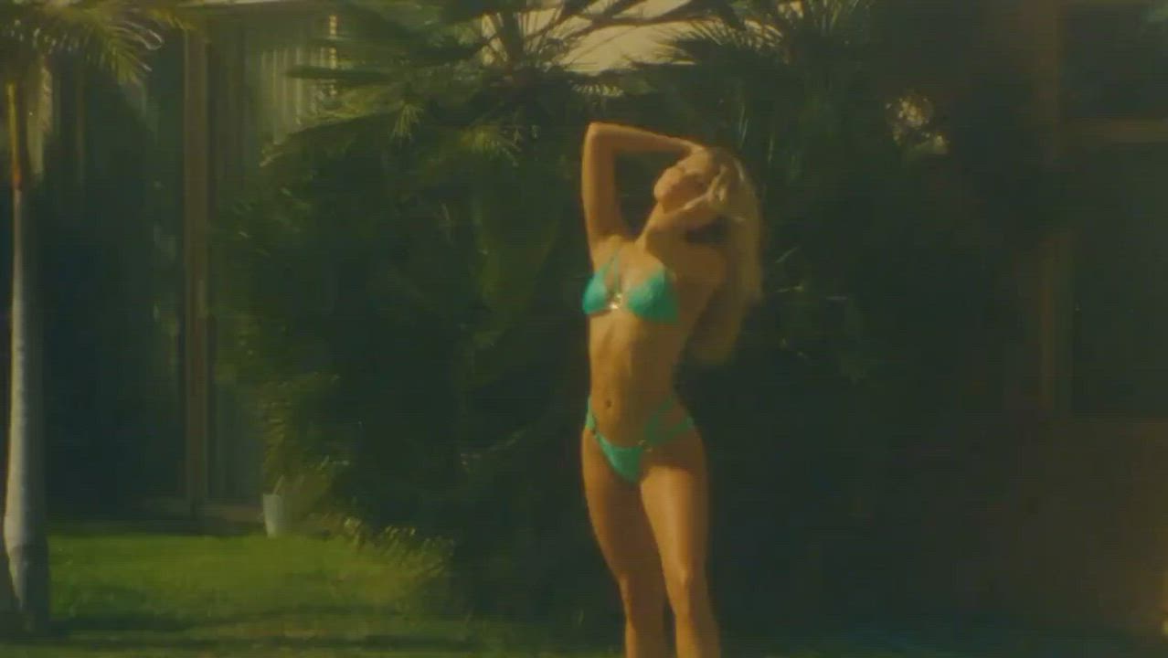 Bikini Blonde Pool clip