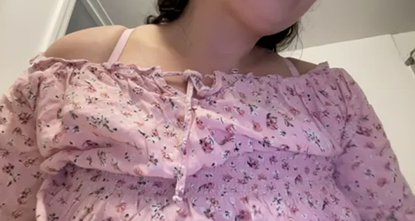 POV of my boobs bouncing if I was riding you… Watcha think? 🥺