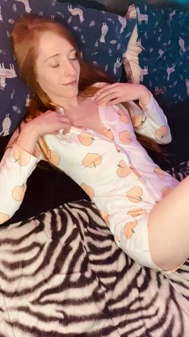 cute petite redhead tits titty drop clip