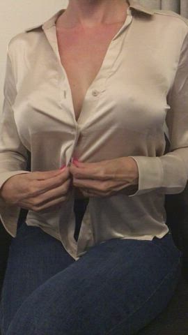 My blouse hides petite torso, but with really firm melons.