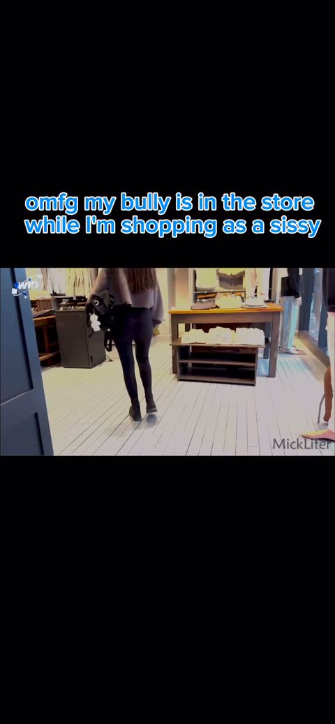 Part 1 sissy caught while shopping by bully