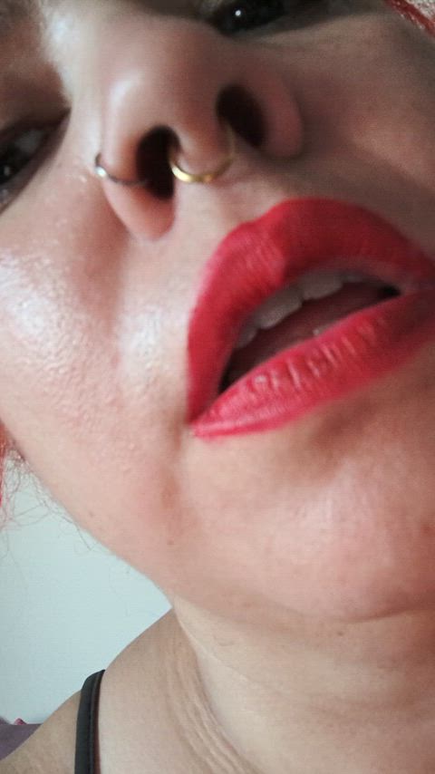 lips nose pov clip