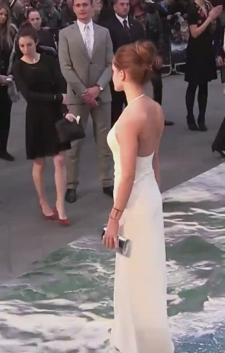 Emma Watson and her white dress