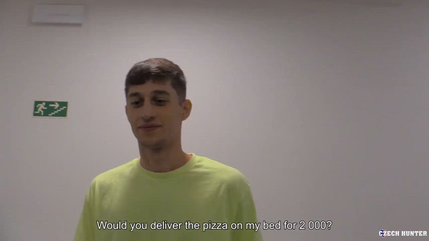 Special order from pizza delivery guy
