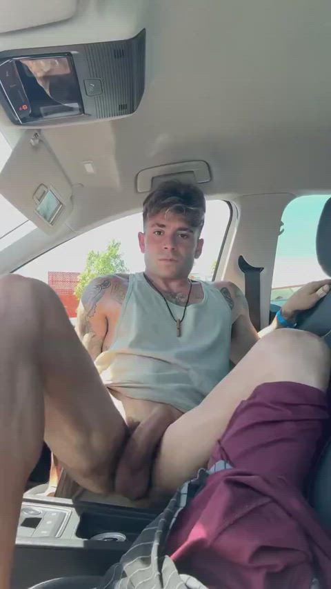 ass amateur cock solo outdoor car clip