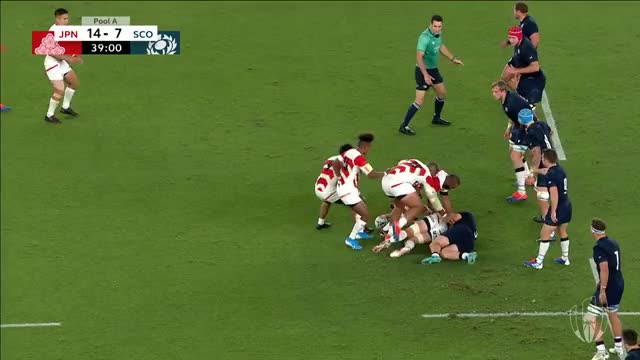 rwc Japan v Scotland Fukuoka try