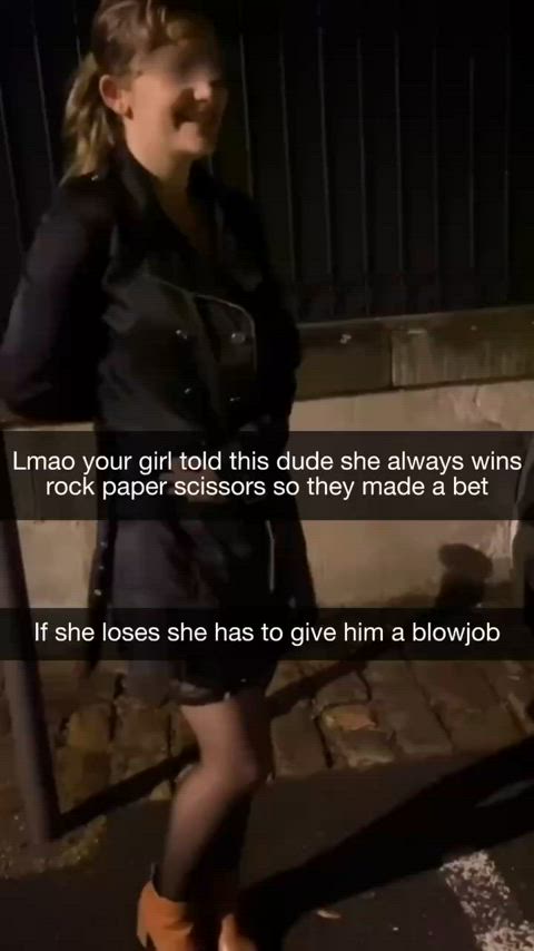 Seems she didn’t mind losing that bet