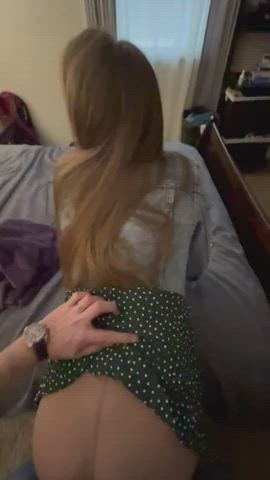 bending over hair milf pantyhose wife wifey clip