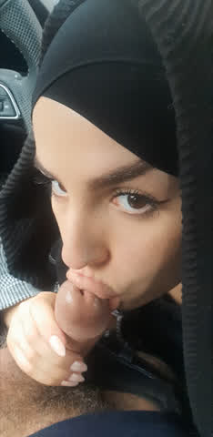 arab blowjob girlfriend hijab moroccan muslim nsfw public solo clip