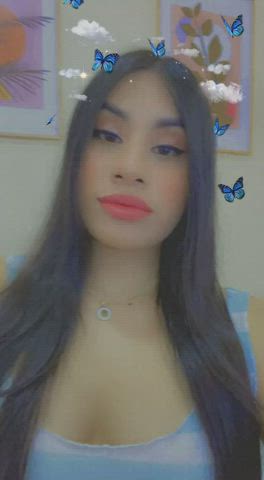 Brunette Curvy Latina Model Teen Webcam clip