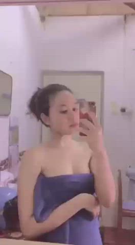malaysian nude selfie small tits towel clip