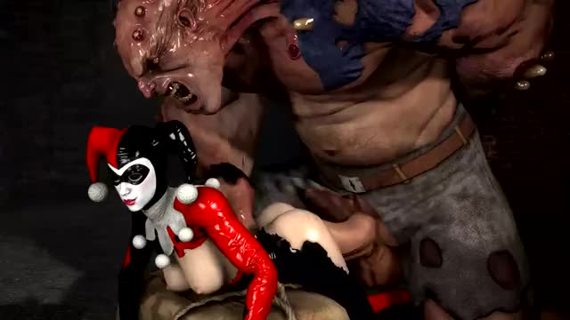 Harley-Quinn-Doggystyle-Monster-Fuck