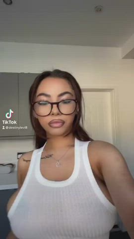 british brunette teen tits clip