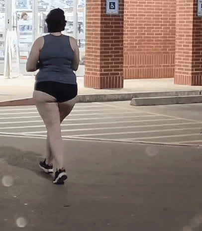 Big Ass Booty Chubby Jiggling Panties Pawg Public Thick Thighs clip