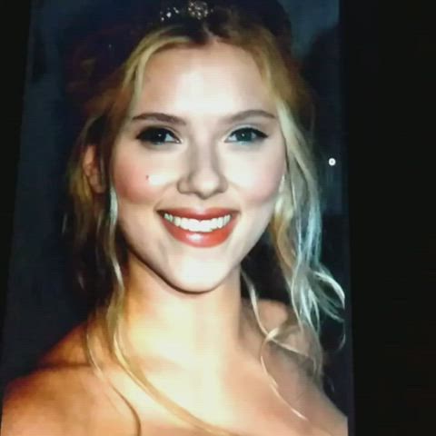 Blonde Cleavage Cumshot Scarlett Johansson Tribute clip