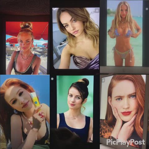 My Cumpilation on celebrities! Which one is the best?