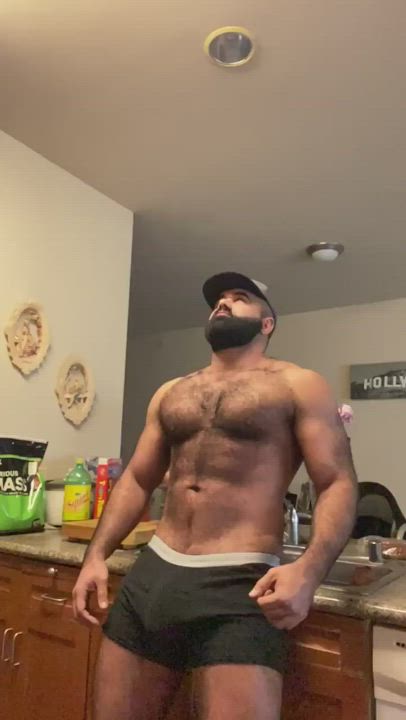 Big Dick Hairy Nude Solo clip
