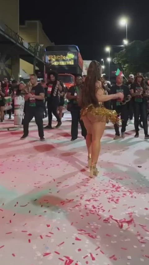 big ass brazilian celebrity dancing jiggling sensual thick tights clip