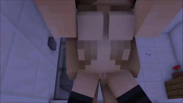 Minecraft Chick Gets Fucked In The Shower