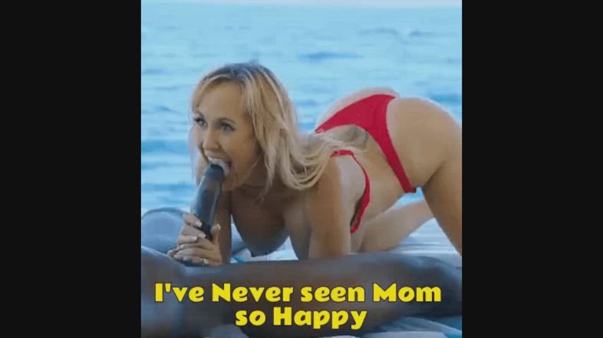 bbc blonde caption interracial milf mom clip