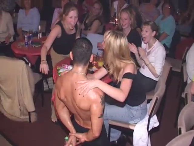 Paul Romeo getting oiled up by horny women