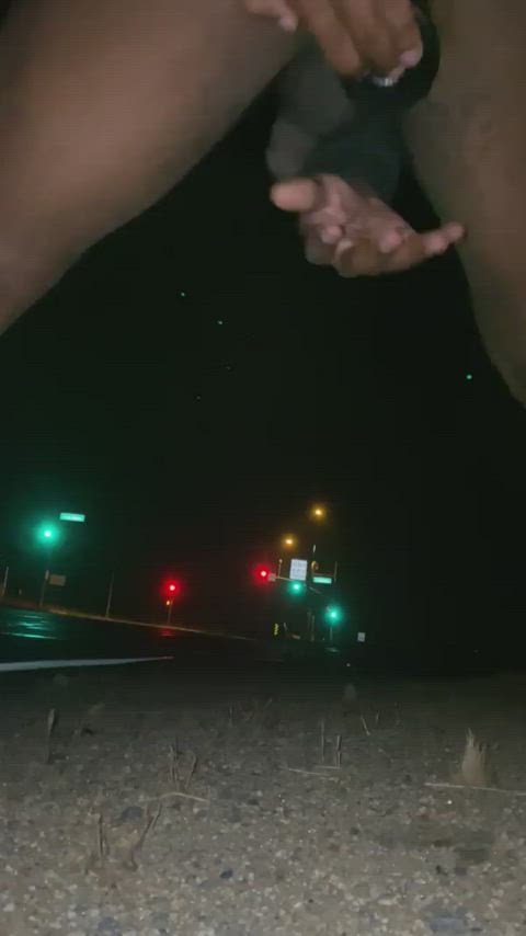Fucking myself on the side of the road 😈😈