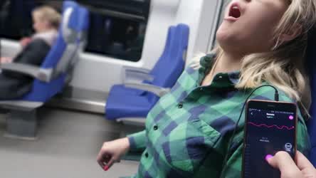 Made To Cum On The Train