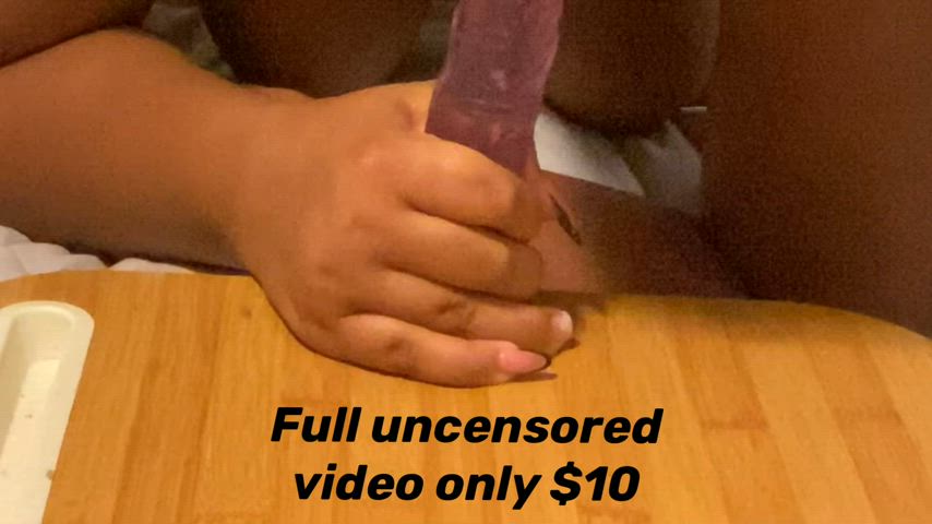 bbw big dick blowjob dildo ebony homemade nsfw thick clip