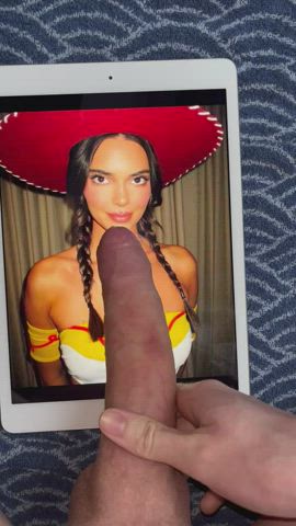 Big load and big dick for Kendall Jenner as Woody💦