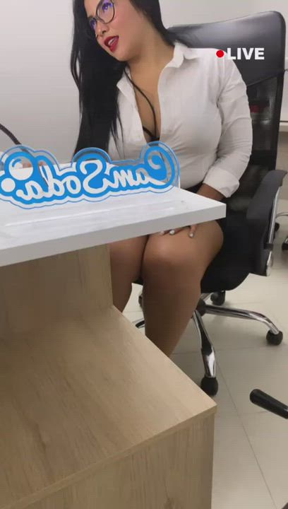 BBW Big Ass Big Nipples Big Tits Latina Office Teen clip