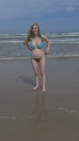 beach huge tits nude public clip