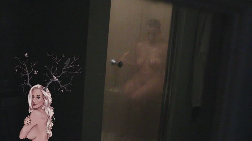 auroraxoxo bathroom big tits dildo kingauratv masturbating saggy tits voyeur clip