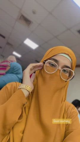 hijab muslim solo uniform clip