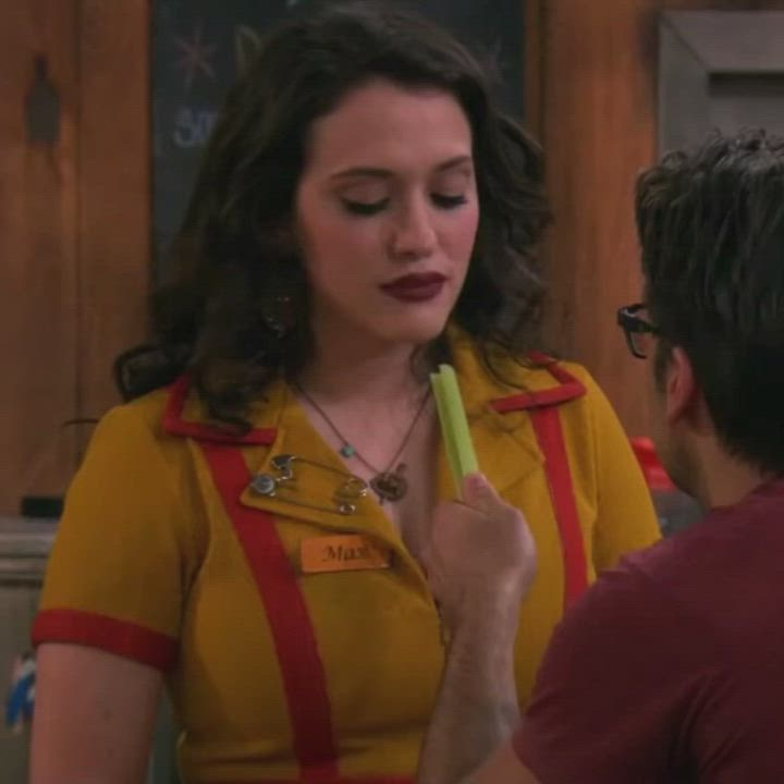 Kat Dennings knows the importance of eye contact