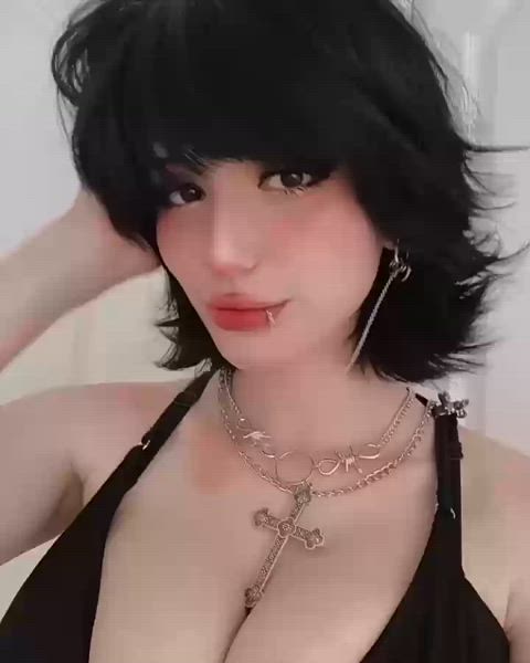 cute goth teen clip