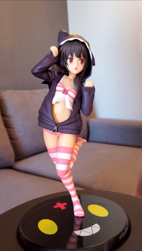 Double bukkake all over Megumin's cute outfit (Videos and album in comments)