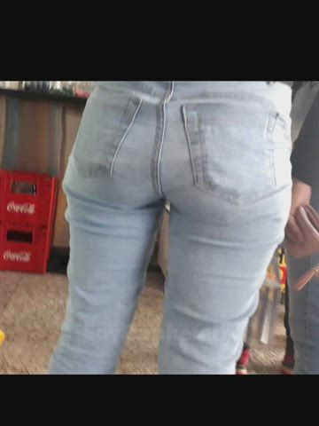 big ass booty candid fetish hidden cam jeans tight voyeur clip