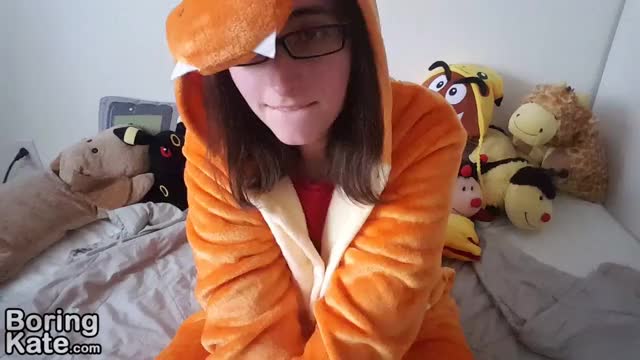 16. Playing in front of my daddy in my Charmander kigu.b