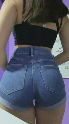 Ass Jean Shorts OnlyFans Thong clip