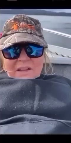 Milf gets fucked by fish