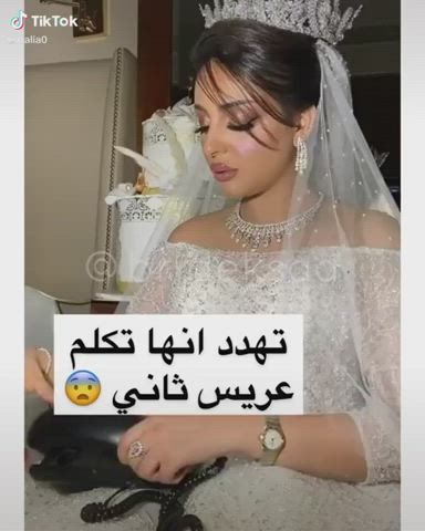 amateur arab bride cheating homemade tiktok wedding clip