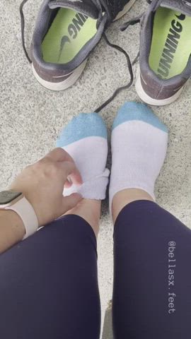 No better feeling than taking my socks off after a run…