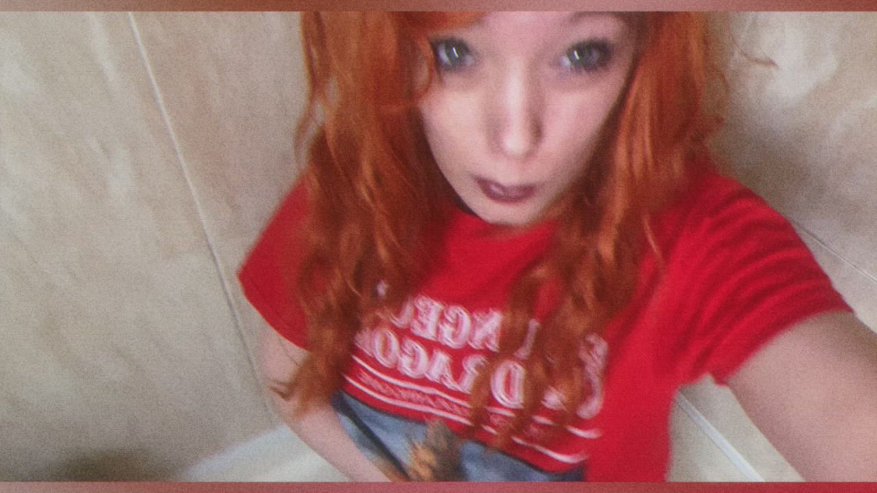 Gamer Girl Nerd Redhead Small Tits clip