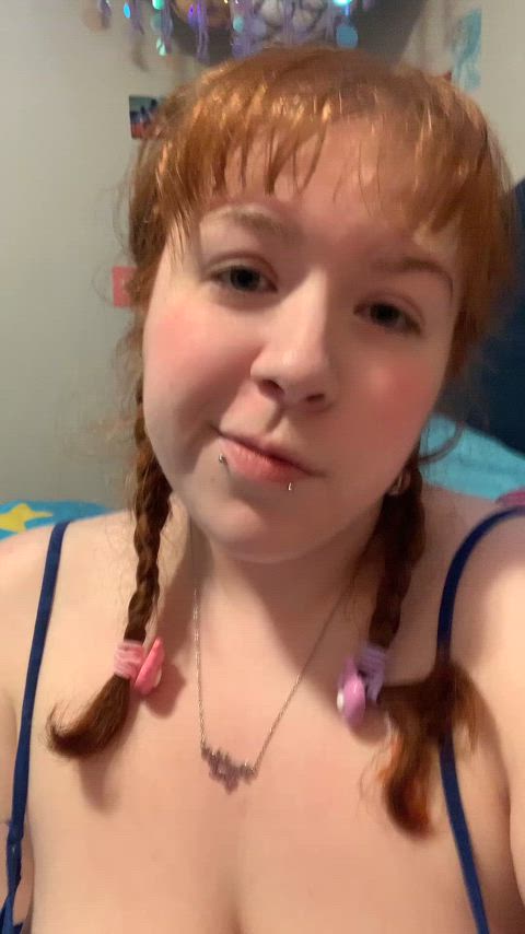 big tits daughter eye contact innocent pigtails redhead sister submissive tits r/ddlg