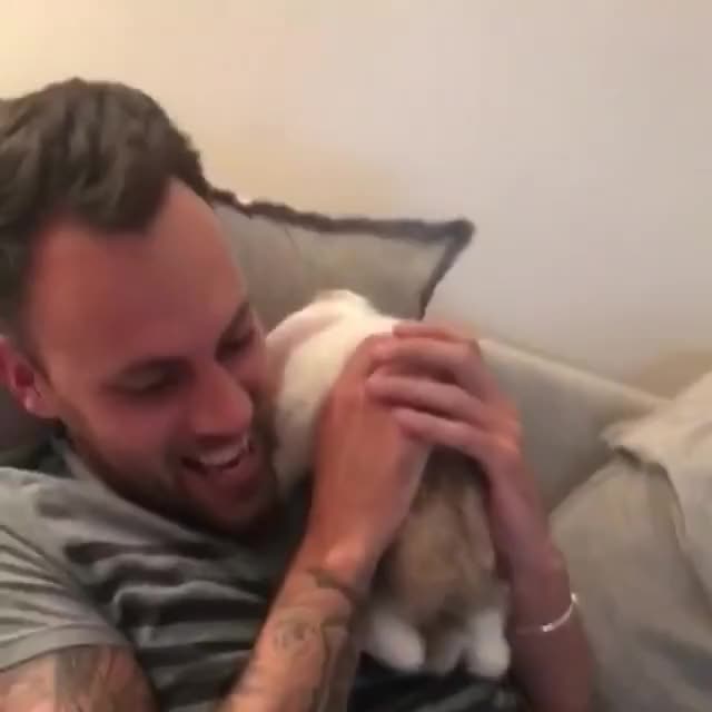 This video is too good not to share. This was the first time Chris held Sheba on